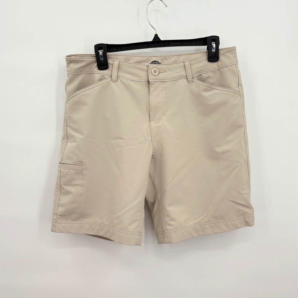 Dickies Womens Performance Utility Shorts Tan Beige Stretch Size 8 SRF100ST